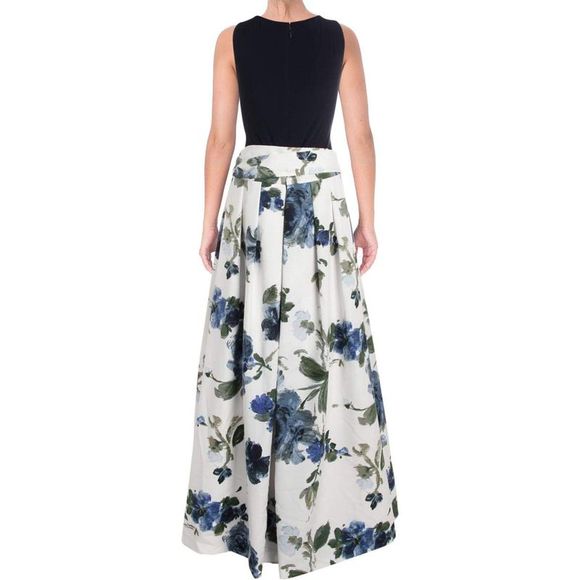 LAUREN RALPH LAUREN Womens Floral Print Ballgown Dress 10 - Picture 4 of 4